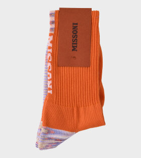 Logo Socks Orange/Purple