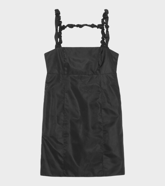 Ganni - Mini Nylon Dress Black