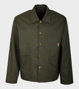 Cotton Twill Jacket Olive Green