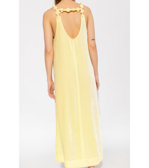Ganni - Velvet Dress Yellow Pear