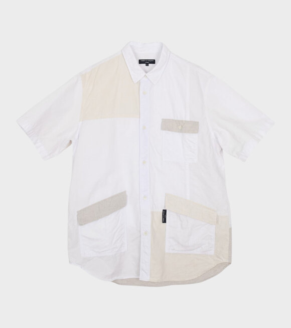 Comme des Garcons Homme - Linen Patchwork S/S Shirt White/Beige 