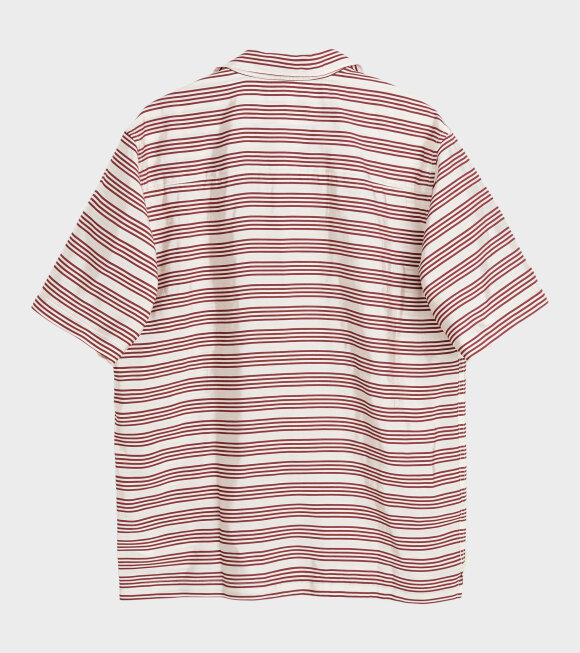 Soulland - Orson Shirt White/Red Stripes