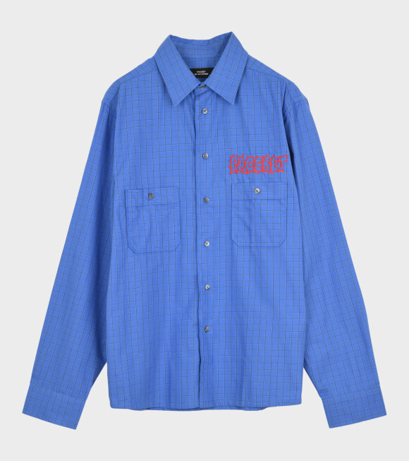 Rassvet - Checkered Logo Shirt Blue/Red