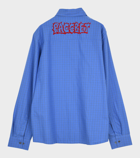 Rassvet - Checkered Logo Shirt Blue/Red
