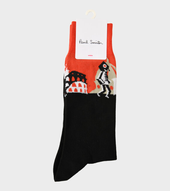 Paul Smith - Souvenir Socks Black/Red