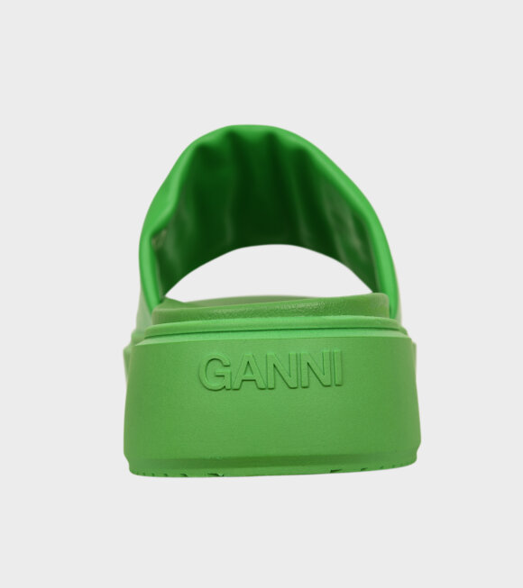 Ganni - Slip-on Sandal Kelly Green