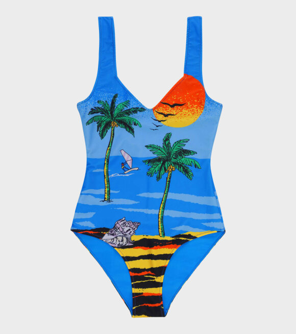 Ganni - Swimsuit Palm Beach Cloisonne