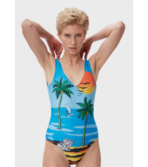 Ganni - Swimsuit Palm Beach Cloisonne