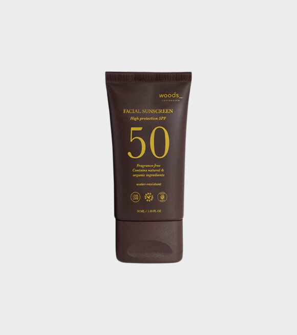 Woods Copenhagen - Facial Sunscreen SPF 50