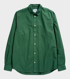 Hans Cotton Linen GMD Shirt Leaf Green