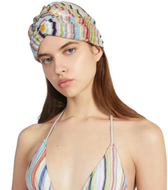 Missoni - Striped Glitter Turban Multicolor
