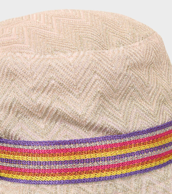 Missoni - Zig Zag Bucket Hat Light Pink/Gold