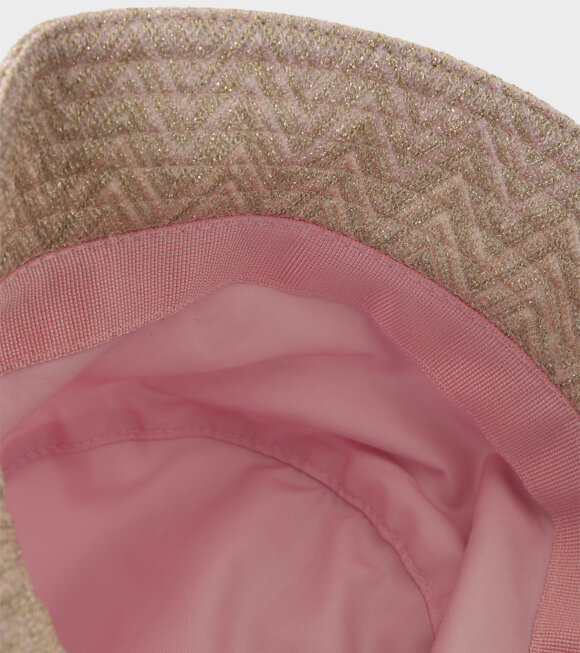 Missoni - Zig Zag Bucket Hat Light Pink/Gold
