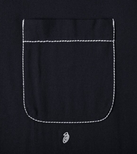 Stüssy - Contrast Pick Stitched Shirt Black