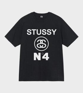 Stüssy No.4 Pigment Dyed T-shirt Black