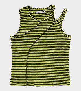 Hole In A Tank Top Mime Green Stripes