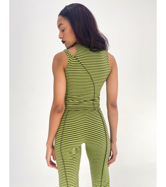 KerneMilk - Hole In A Tank Top Mime Green Stripes