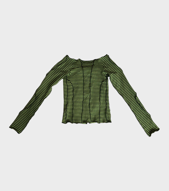 KerneMilk - Spring Cardigan Mime Green Stripes