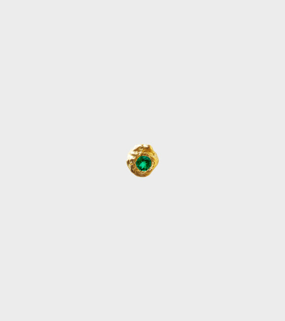 Elhanati - Evie 0.05ct Solitaire Emerald Earring Gold