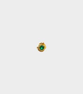 Evie 0.05ct Solitaire Emerald Earring Gold