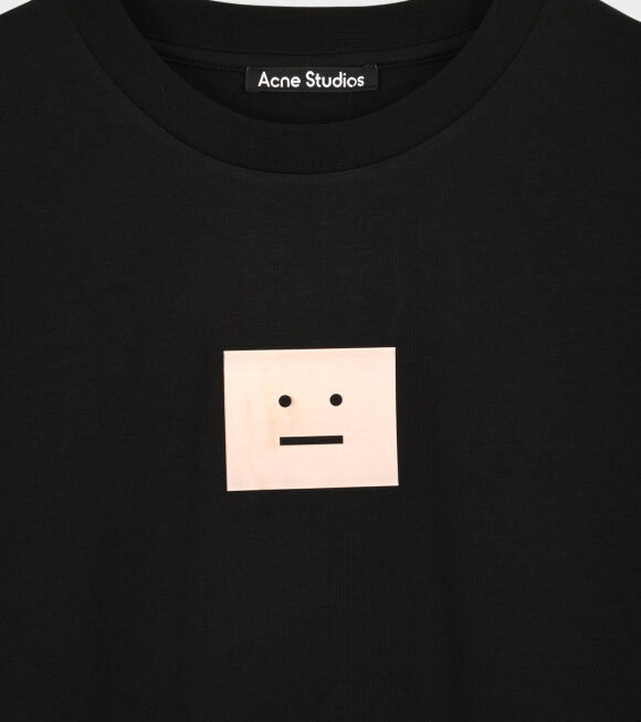 Acne Studios - Reflective Face Logo T-shirt Black