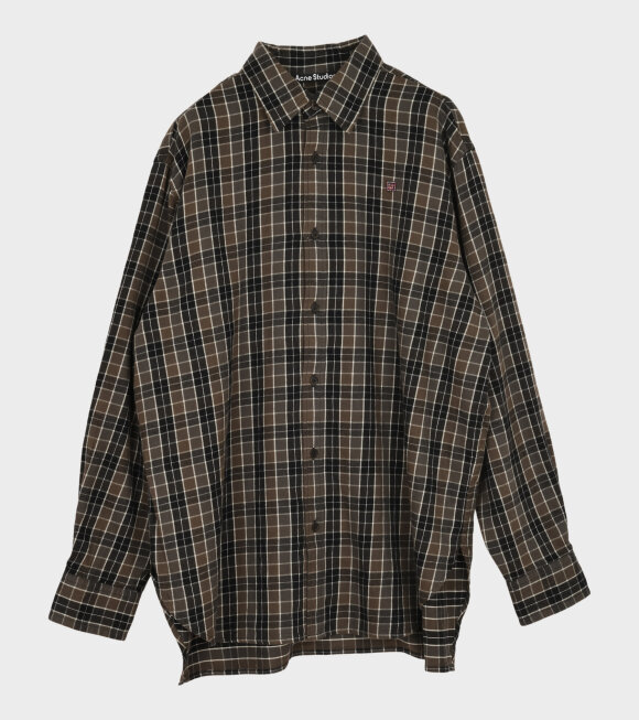 Acne Studios - Checkered LS Shirt Black/Grey
