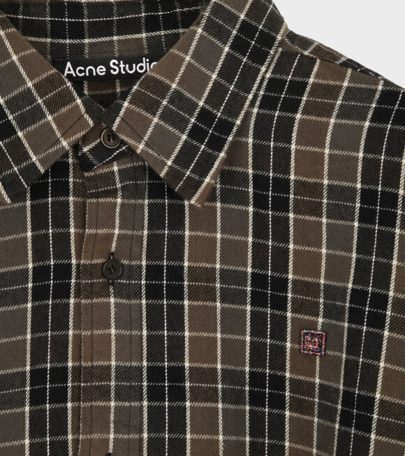 Acne Studios - Checkered LS Shirt Black/Grey