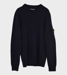 Wool Patch Knit Navy
