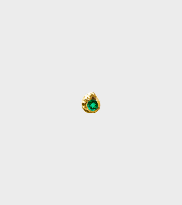 Elhanati - Evie 0.10ct Solitaire Emerald Earring Gold