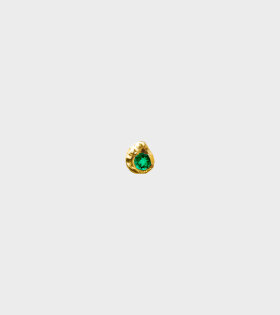 Evie 0.10ct Solitaire Emerald Earring Gold