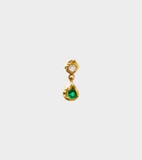 Esmeralda 0.15ct Solitaire Emerald Earring Gold