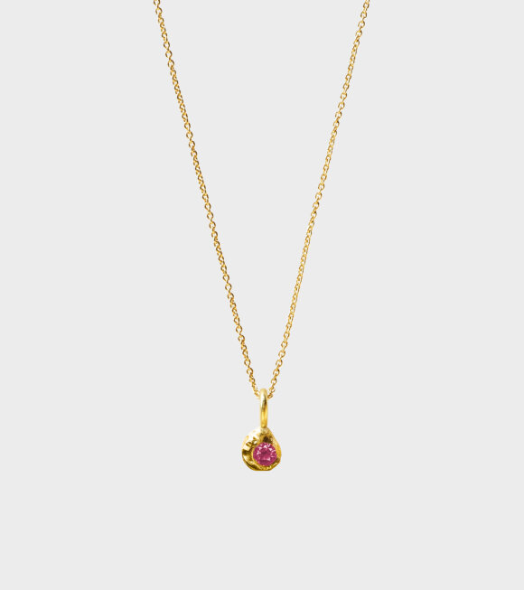 Elhanati - Palmira 0.10ct Pink Gemstone Necklace Gold