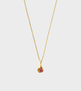 Palmira 0.10ct Pink Gemstone Necklace Gold