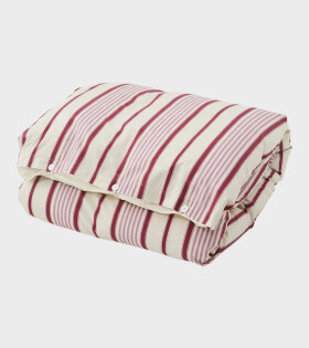 Percale Duvet 140x200 Pink Mattress Stripes