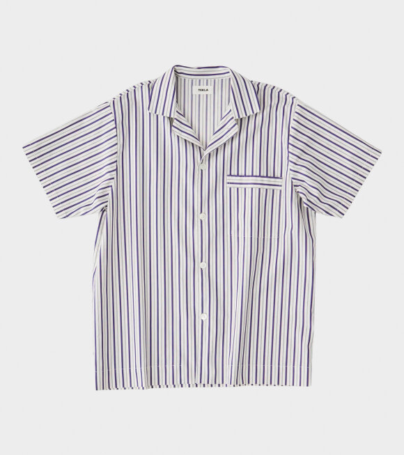 Tekla - Pyjamas S/S Shirt Lido Stripes