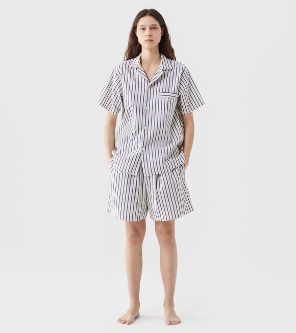 Tekla - Pyjamas S/S Shirt Lido Stripes