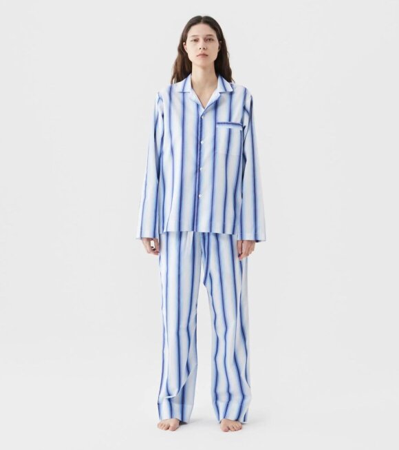 Tekla - Pyjamas Shirt Blue Marquee