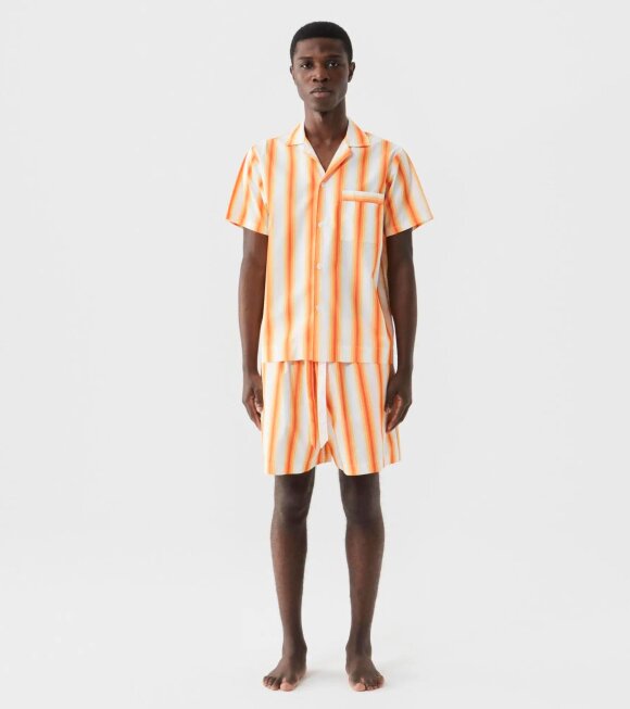 Tekla - Pyjamas S/S Shirt Orange Marquee