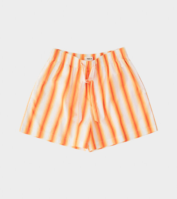 Tekla - Pyjamas Shorts Orange Marquee