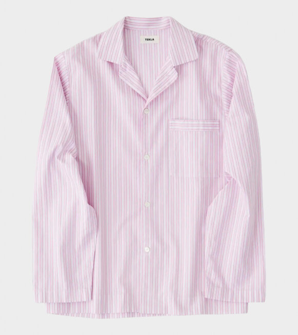 Tekla - Pyjamas Shirt Capri Stripes