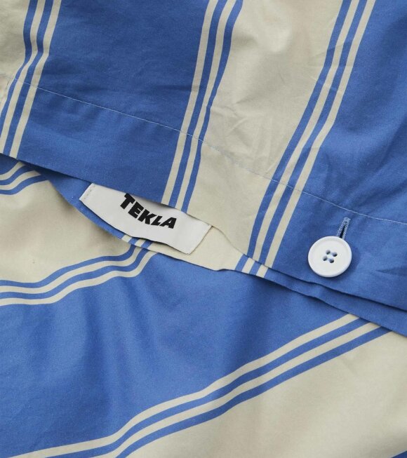Tekla - Percale Pillow 60x63 Blue Mattress Stripes