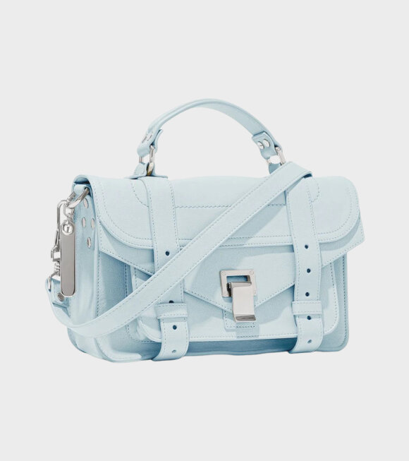 Proenza Schouler - PS1 Tiny Lux Leather Bag Baby Blue