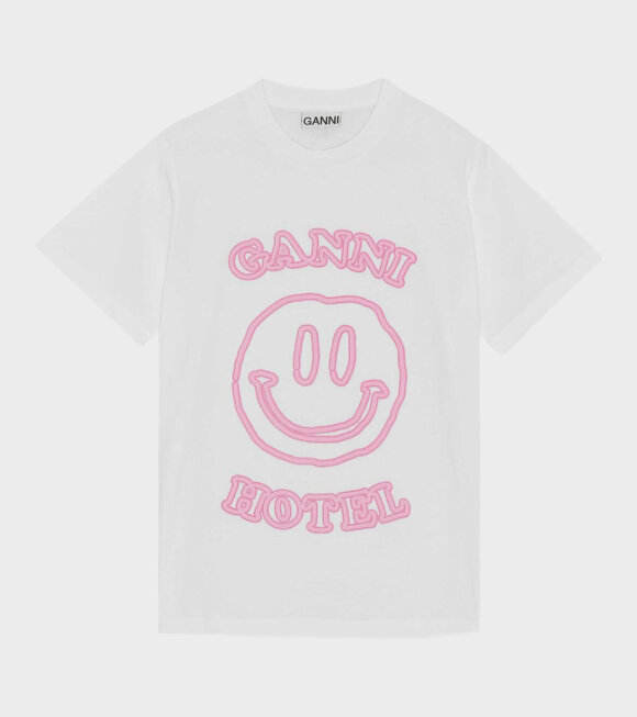 Ganni - Hotel T-shirt Bright White