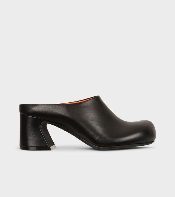 Marni - Leather Heel Sabot Black
