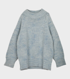 Wool Sweater Light Blue Melange