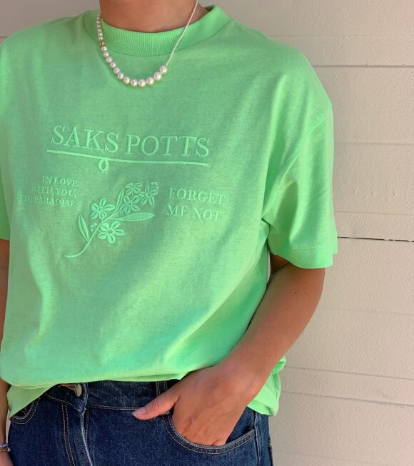 Saks Potts - Jakob T-shirt Neon Green