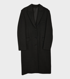 Tailored Twill Coat Black 