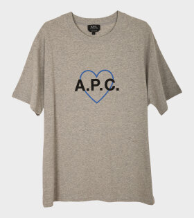 Amore Heart T-shirt Grey