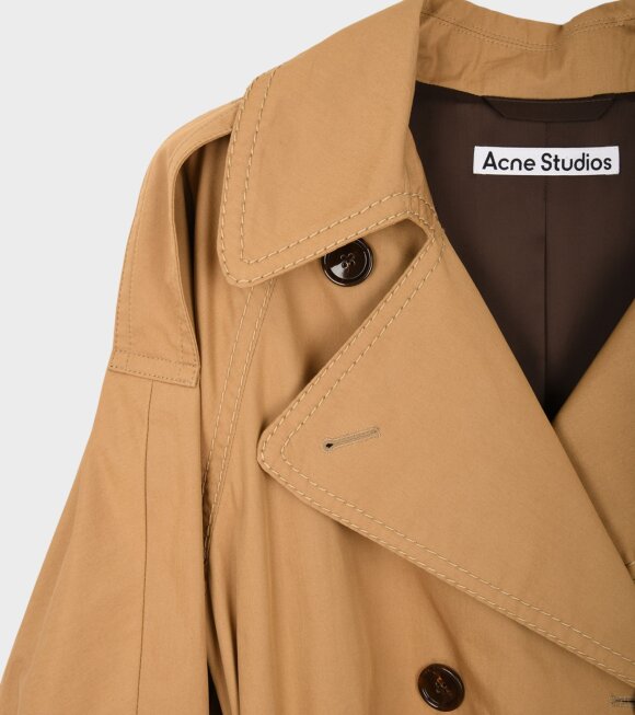 Acne Studios - Classic Trench Coat Dark Beige