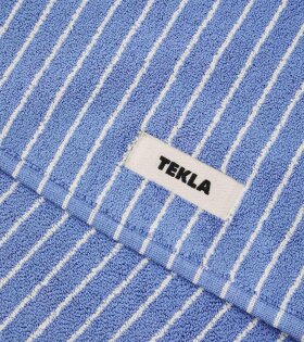 Tekla - Bath Mat 50x70 Clear Blue Stripes 